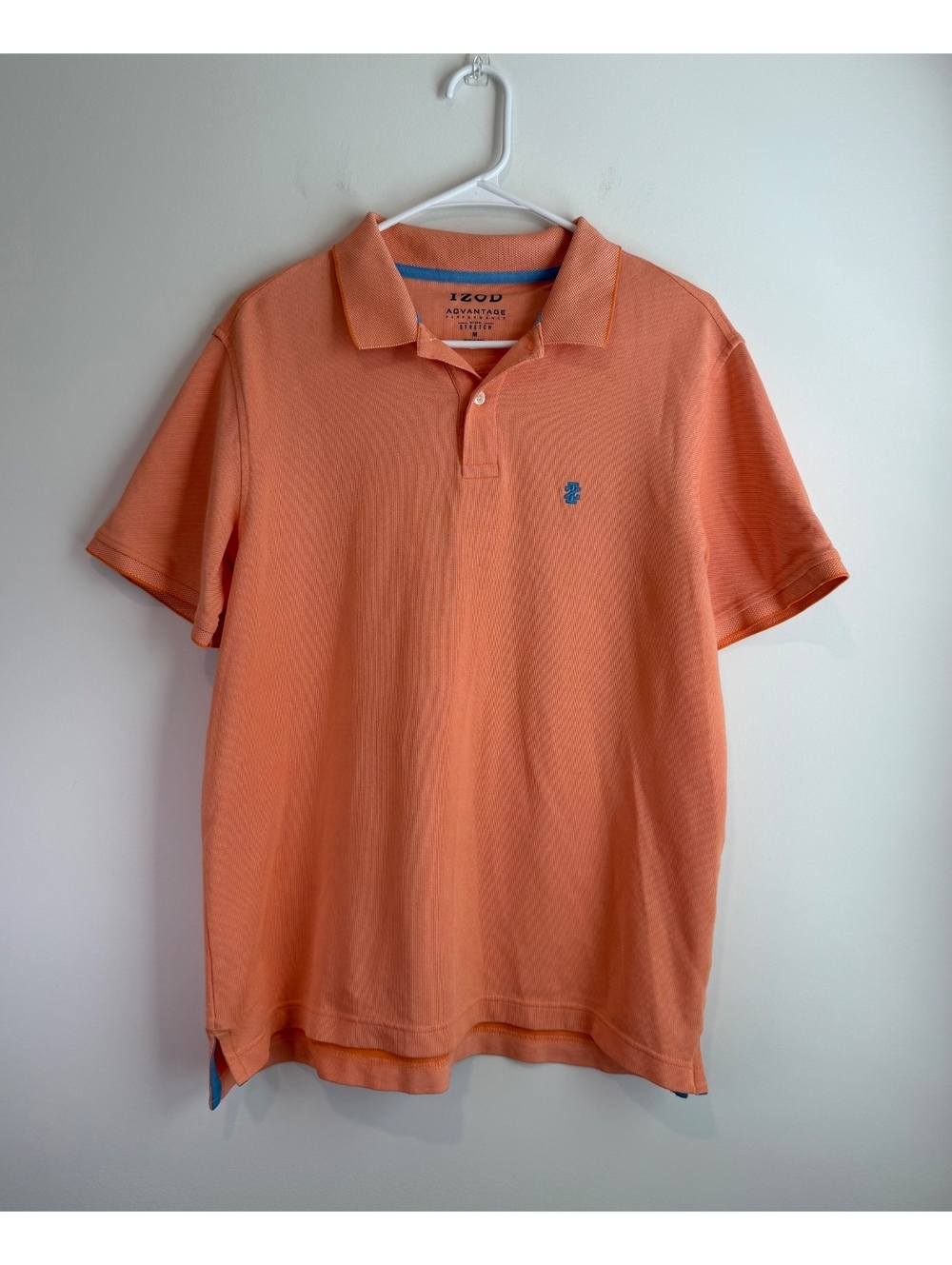 IZOD Advantage Performance Stretch Orange Polo Shirt Medium